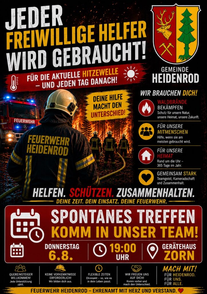 Jeder wird gebraucht, FF Zorn, Waldbrand